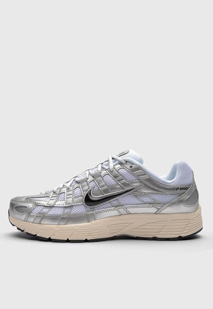 Tenis NIKE P-6000 Plateado