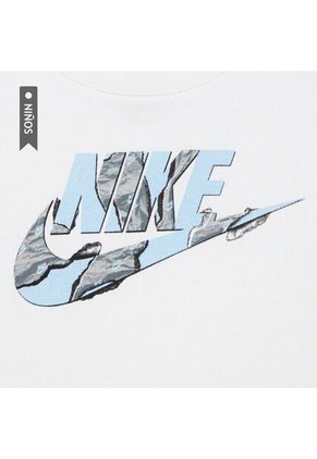 Camiseta Nike Nkb Unwrapped Futura Niño-Blanco/Negro