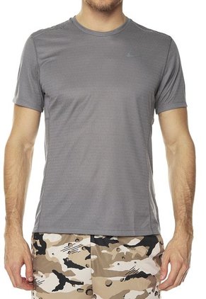 Camiseta Gris Nike M Nk Miler Tech Top