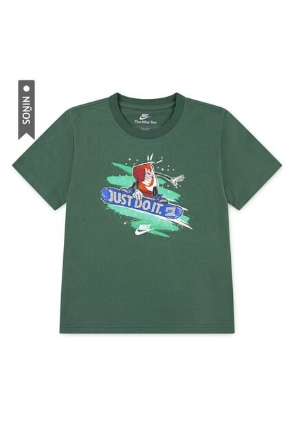 Camiseta Nike Nkb Snowboard Boxy Niño-Verde