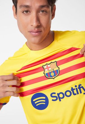 Camiseta Mostaza-Rojo-Azul Nike FC Barcelona 2023/24 Stadium