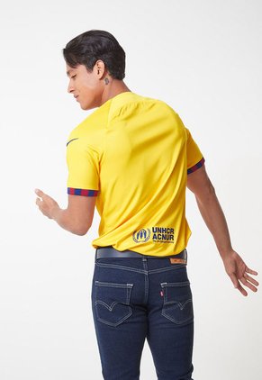 Camiseta Mostaza-Rojo-Azul Nike FC Barcelona 2023/24 Stadium