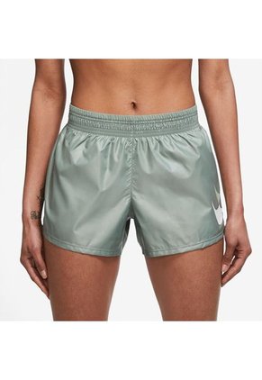 Pantaloneta Deportiva Mujer Nike Swoosh Run Short-Verde Claro