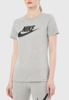 Camiseta Gris-Negro Nike Sportswear Essential