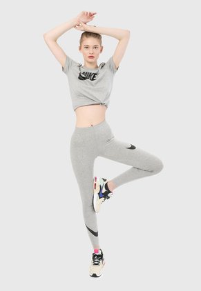 Camiseta Gris-Negro Nike Sportswear Essential