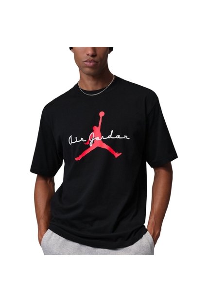 Camiseta Nike M J Brk Ess 85 Gfx Ss Crw Hombre-Negro