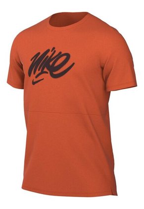 Camiseta Hombre Nike Dry Fit Windrunner Run Top - Naranja