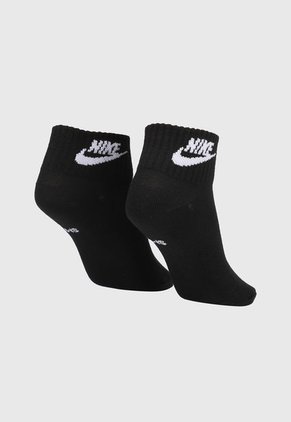 Medias X3 Negro-Blanco Nike Everyday Essential