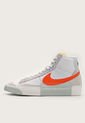 Tenis Lifestyle Blanco-Gris-Naranja Nike Blazer Mid Pro Club de Nike