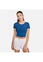 Camiseta Mujer Nike One Fitted Azul de Nike