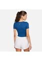 Camiseta Mujer Nike One Fitted Azul de Nike