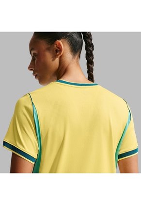 Camiseta Nike Brasil Local 2026 Fan - Amarillo - Mujer
