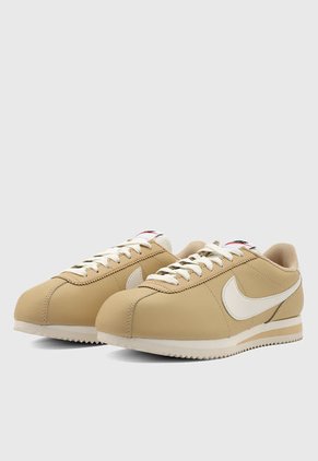 Tenis Lifestyle Nude-Blanco Nike Cortez Leather