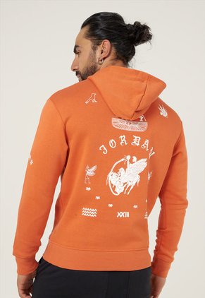 Hoodie Naranja-Blanco Nike Jordan Artist Series by Umar Rashid