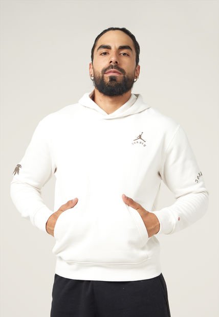 Hoodie Marfil-Cafe Nike Jordan Artist Series by Umar Rashid