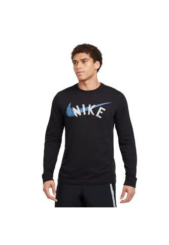 Sueter Nike Dri Fit Tee Ls Swoosh-Negro Nike