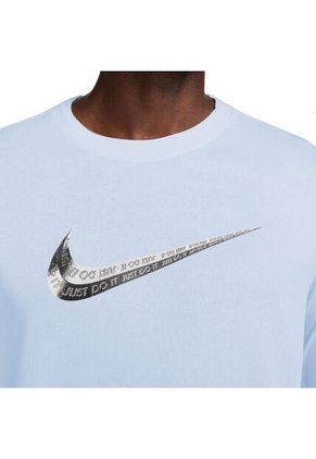 Camiseta Manga Larga Nike Club Hombre-Azul Claro