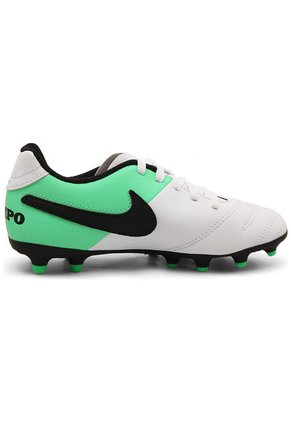 Guayo Blanco-Negro-Verde Nike Jr Tiempo Rio III Fg
