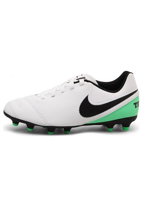 Guayo Blanco-Negro-Verde Nike Jr Tiempo Rio III Fg