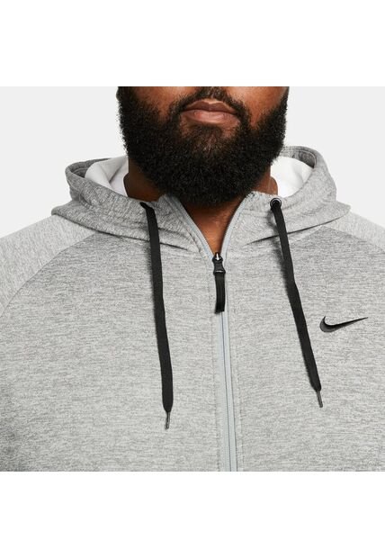 Buzo Hombre Nike Therma-Fit Hoodie Fullzip Gris