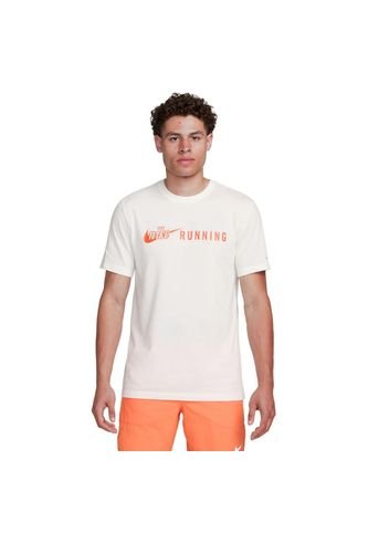Camiseta Nike Dri Fit Tee Run-Blanco Nike