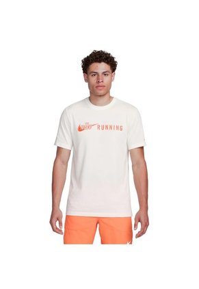 Camiseta Nike Dri Fit Tee Run-Blanco