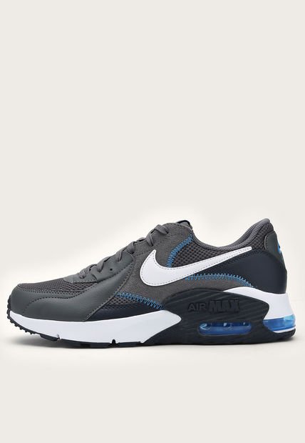 Tenis Lifestyle Gris-Blanco-Azul Nike Air Max Excee