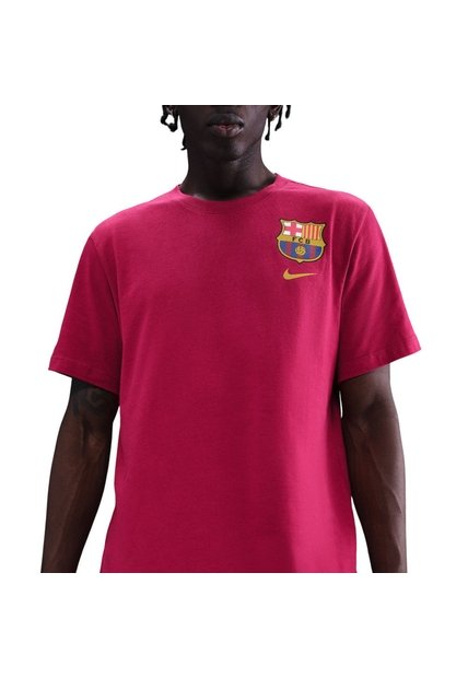 Camiseta Nike Fcb M Nk Crest Tee Hombre-Bordo