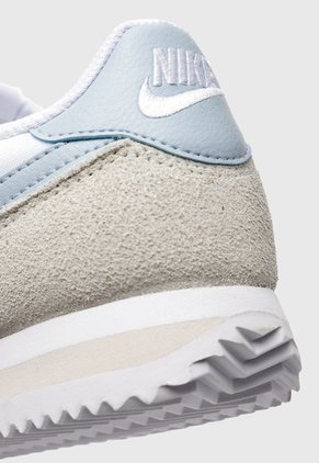 Tenis Lifestyle Blanco-Celeste-Gris Nike Cortez