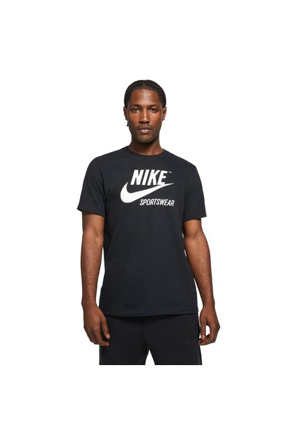 Camiseta Nike M Nsw Tee Crew Archive Fs Hombre-Negro