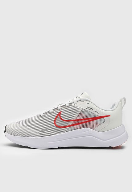 Tenis Running Gris-Blanco-Rojo Nike Downshifter 12