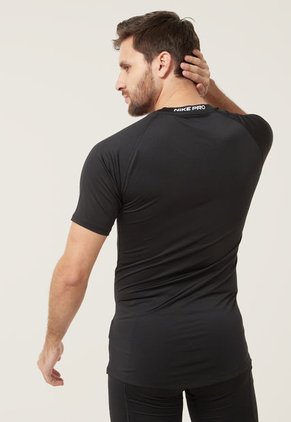 Camiseta Negro-Blanco Nike Pro Dri-FIT