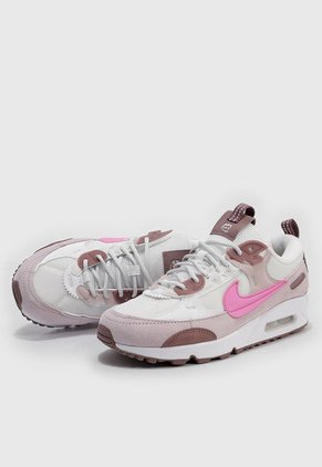 Tenis Lifestyle Café-Marfil-Rosa Nike Air Max 90 Futura
