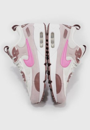 Tenis Lifestyle Café-Marfil-Rosa Nike Air Max 90 Futura