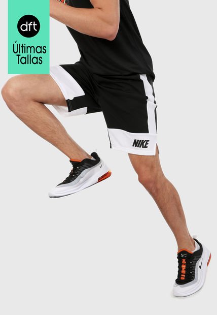 Pantaloneta Blanco-Negro Nike