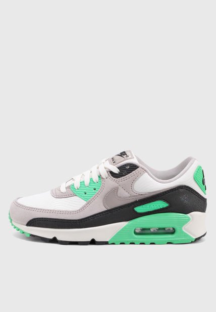 Tenis Lifestyle Marfil-Negro-Verde Nike Air Max 90