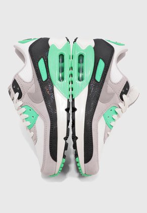 Tenis Lifestyle Marfil-Negro-Verde Nike Air Max 90