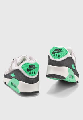 Tenis Lifestyle Marfil-Negro-Verde Nike Air Max 90