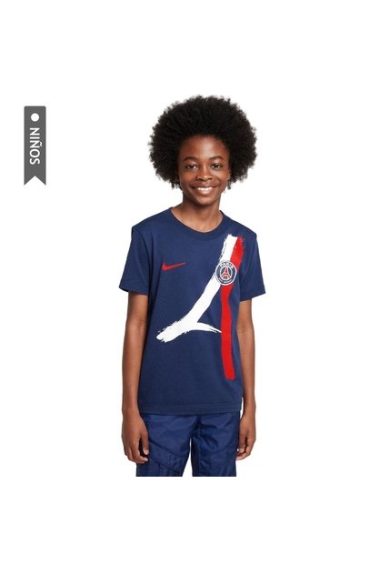 Camiseta Nike París Saint-Germain Visita Niño-Azul