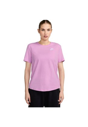 Camiseta Nike W Nsw Club Ss Tee Mujer-Morado