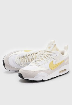 Tenis Lifestyle Blanco-Beige-Mostaza Nike Air Max 90 Futura