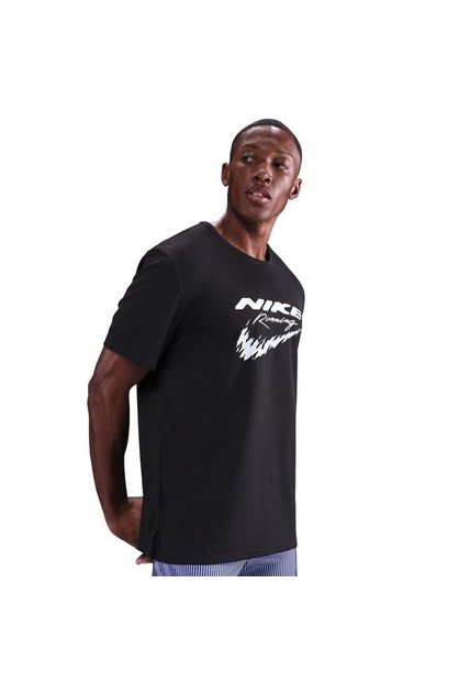 Camiseta Hombre Nike Miler Negro