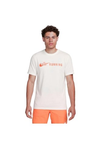 Camiseta Nike Dri Fit Tee Run-Blanco Nike