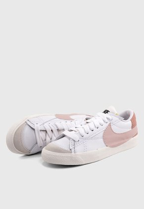 Tenis Lifestyle Blanco-Rosa Nike Blazer Low '77 Jumbo