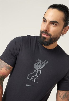 Camiseta Negro-Plateado Nike Liverpool FC.
