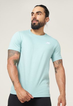 Camiseta Verde Menta-Blanco Nike Sportswear Club