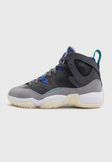 Tenis Basketball Gris-Blanco-Azul Nike Jumpman Two Trey