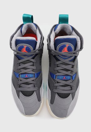 Tenis Basketball Gris-Blanco-Azul Nike Jumpman Two Trey
