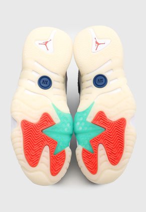 Tenis Basketball Gris-Blanco-Azul Nike Jumpman Two Trey