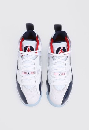 Tenis Basketball Blanco-Azul-Rojo Nike Jumpman Two Trey